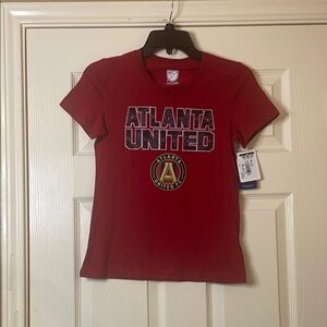 MLS Atlanta United FC Girls T-Shirt Size: L (10/12)